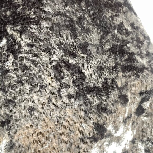 American Eagle AEO Silver Gray Crushed Velvet Tank Top Size Medium Festival - Picture 4 of 7